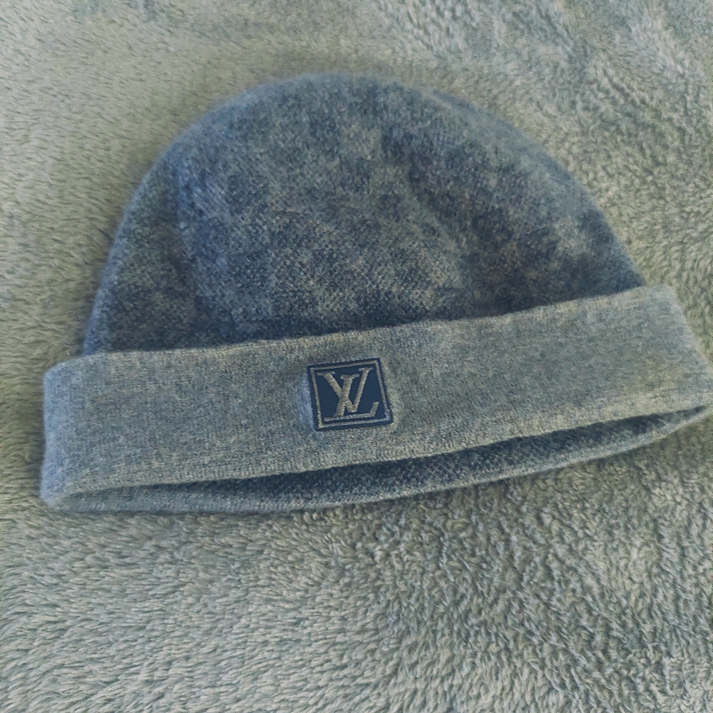 Louis Vuitton Soft Blue Knit Hat